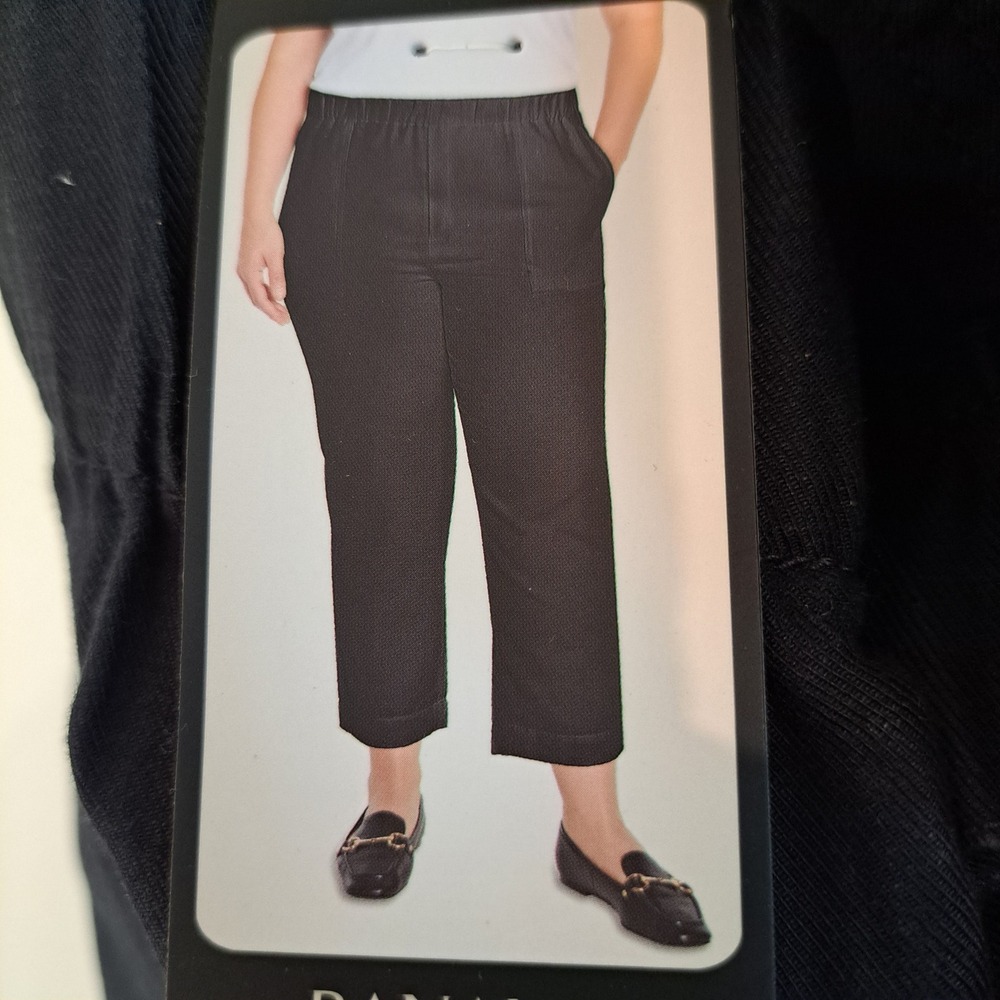 Banana Republic Womens Pants XL Black NWT Tapered Crop 1862-252